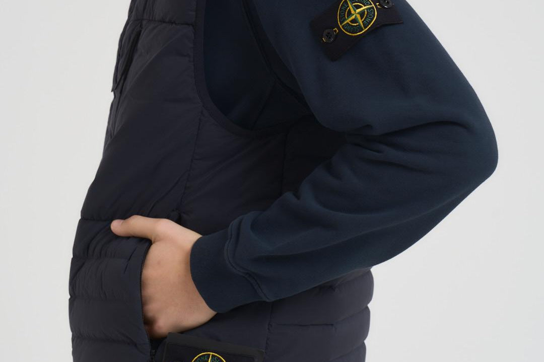 Gilet uomo trapuntato blu scuro G100004 S0183V0020 STONE ISLAND 