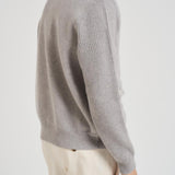 Giacca uomo in maglia grigio chiaro AALKTJT1 AA65015915BC LARDINI 