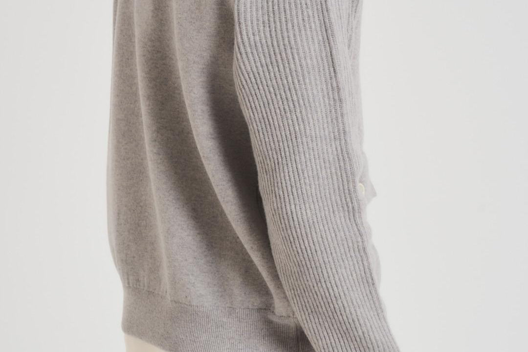 Giacca uomo in maglia grigio chiaro AALKTJT1 AA65015915BC LARDINI 