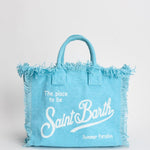 Borsa donna Colette con frange celeste COLETTE 00165L MC2 SAINT BARTH 