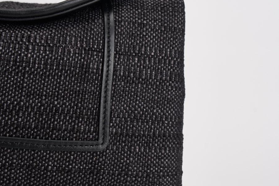 Borsa donna "Penelope" Slouch in raffia nera 000175 BLACKRAFFIA WANDLER 