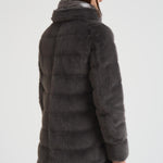 Piumino donna midi trapuntato grigio PI002123D 9480 HERNO 