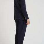 Abito uomo doppiopetto blu notte BOLGHERIPO 40011211 BRIGLIA 