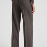 Pantalone donna a palazzo Powo tortora D231491 POWO024CASTAGNA P.a.r.o.s.h. 
