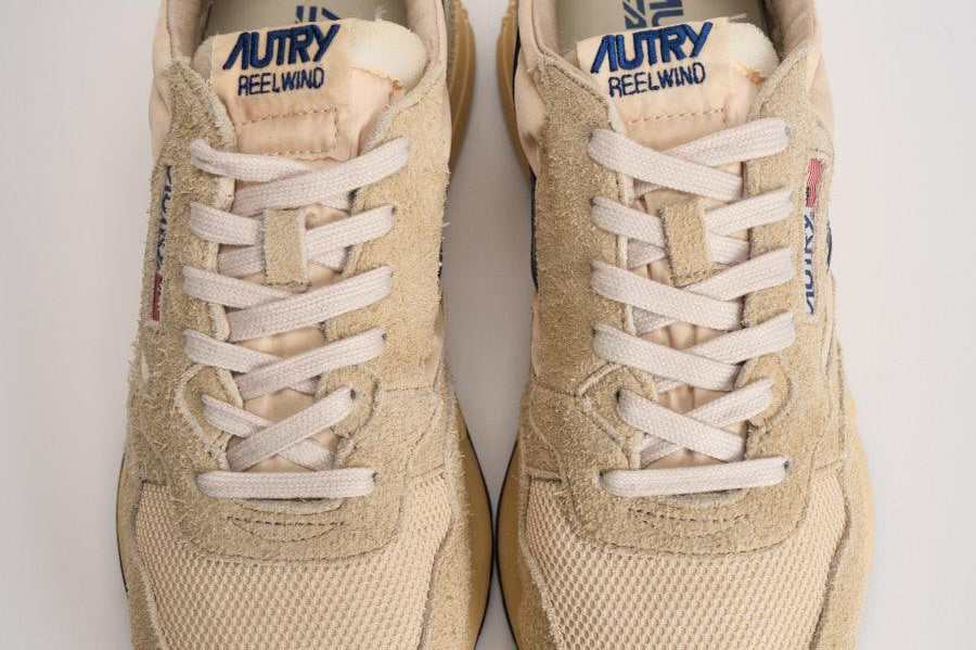 Sneakers reelwind low uomo beige e blu WWLM UT27 AUTRY 