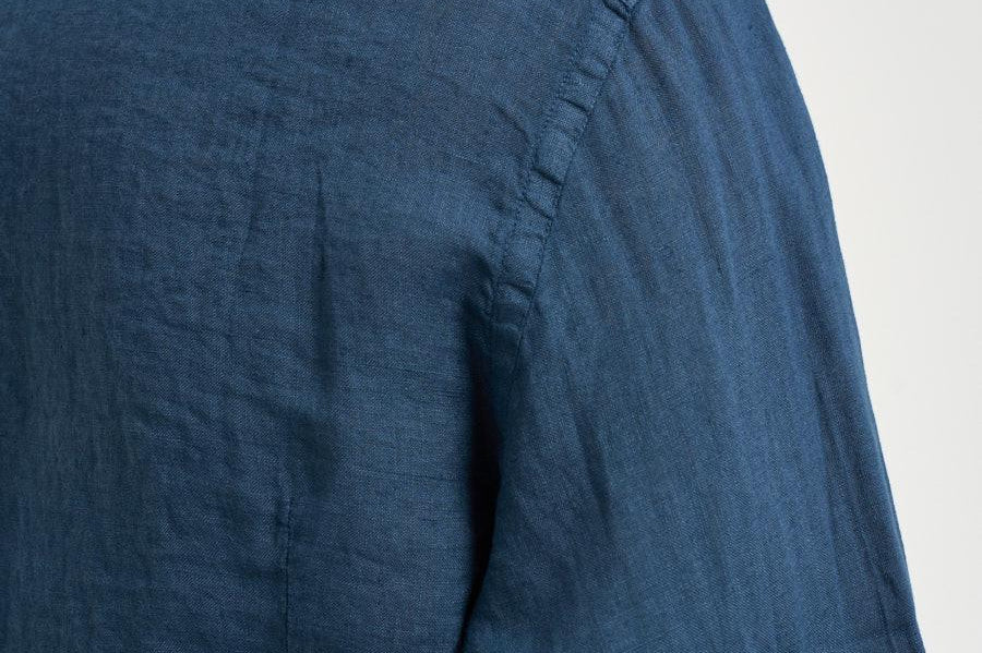 Camicia uomo Pamplona in lino blu LINEN 61 MC2 SAINT BARTH 