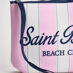 Pochette donna Aline a righe rosa e bianca ALINE 00760L MC2 SAINT BARTH 