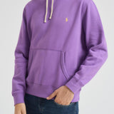 Felpa uomo lilla con cappuccio 710766778 105 RALPH LAUREN 
