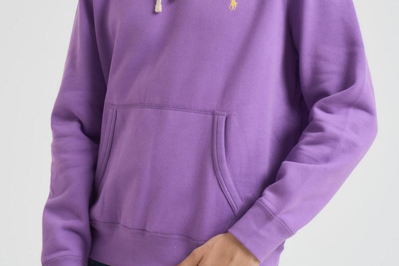 Felpa uomo lilla con cappuccio 710766778 105 RALPH LAUREN 