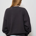 Felpa donna girocollo Miles nera 100025 009 ANINE BING 
