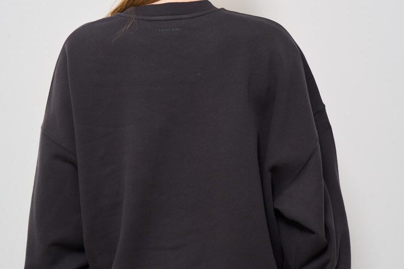Felpa donna girocollo Miles nera 100025 009 ANINE BING 