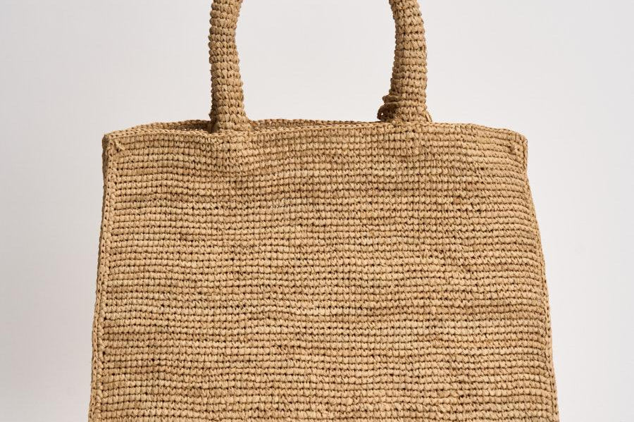 Borsa donna Colette in rafia naturale beige COLETTERAFFIA 00222L MC2 SAINT BARTH 