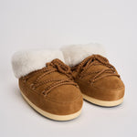 Stivale donna in pelle scamosciata marrone 1470090 ML06COGNACNATURAL MOON BOOT 