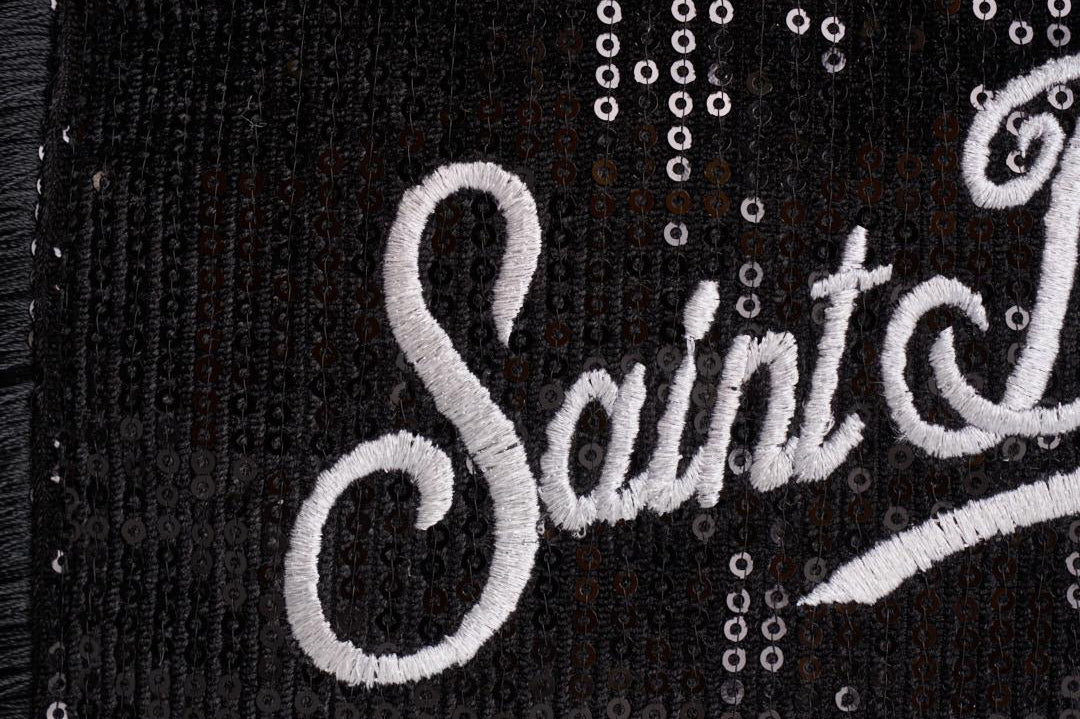 Borsa donna Vanity Mini Velvet con strass nero VANITYMINI VELV00 MC2 SAINT BARTH 