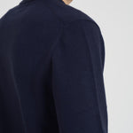 Maglia uomo girocollo con ricamo blu HERON LTEMBRYCARLIFT61 MC2 SAINT BARTH 