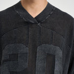 T-shirt uomo in maglia nera 100533 47VINTAGEGREY REPRESENT 