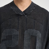 T-shirt uomo in maglia nera 100533 47VINTAGEGREY REPRESENT 