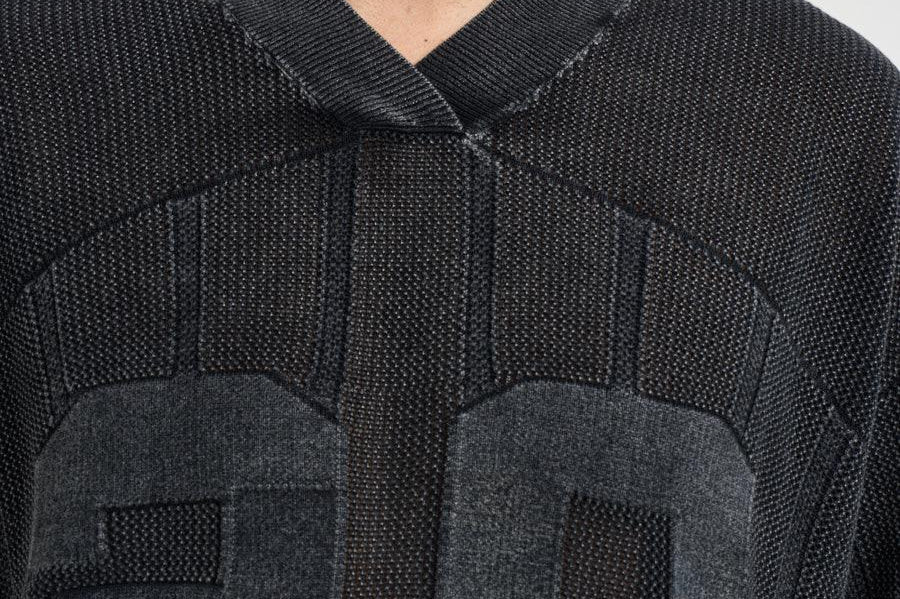 T-shirt uomo in maglia nera 100533 47VINTAGEGREY REPRESENT 