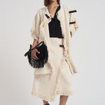 Cappotto donna midi Greya panna MA0449FB C3D04I23EC ISABEL MARANT 