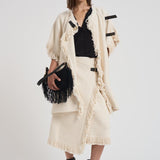 Cappotto donna midi Greya panna MA0449FB C3D04I23EC ISABEL MARANT 