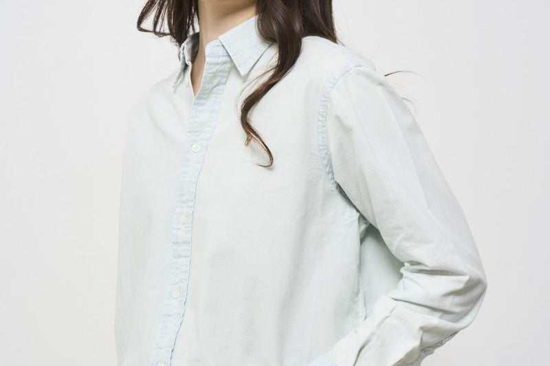Camicia donna celeste in cotone 211891420 001 RALPH LAUREN 