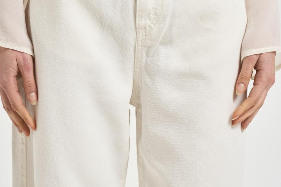 Jeans Poppy donna in denim bianco POPPY 2034WHITE ICON DENIM 