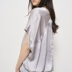 Blusa donna Maddalena grigia Y5SM10 X28 SEMICOUTURE 