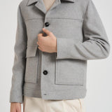 Giacca uomo a camicia grigio chiaro DENVER MCP34GRIGIO CHIARO ACCADEMIE TESSILI 