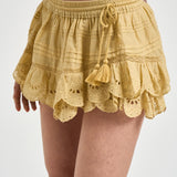 Shorts donna Puria in pizzo giallo pastello SH0255FA D1J05E10LC MARANT ETOILE 