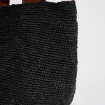 Borsa donna Mirozy in rafia nera MIROZY BLACK IBELIV 