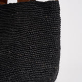 Borsa donna Mirozy in rafia nera MIROZY BLACK IBELIV 