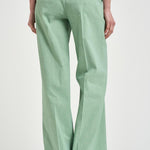 Pantalone donna gamba dritta verde menta 104929A34I JACOPONET80 PINKO 