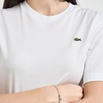 T-shirt donna girocollo bianca TF7215 001 LACOSTE 
