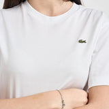 T-shirt donna girocollo bianca TF7215 001 LACOSTE 