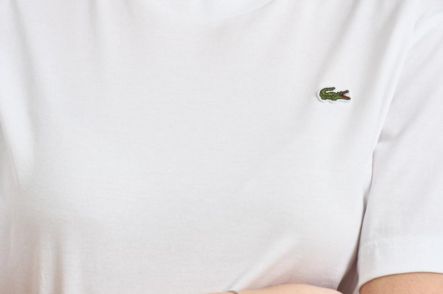T-shirt donna girocollo bianca TF7215 001 LACOSTE 