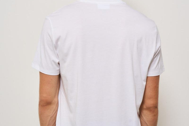 T-shirt uomo girocollo bianco TH6709 001 LACOSTE 