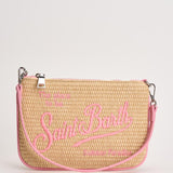 Pochette donna Parisienne Mini beige e rosa PARISIENNEMINISTRAW 00415L MC2 SAINT BARTH 