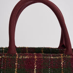 Borsa donna Colette Tweed verde e bordeaux COLETTETWD CK4551 MC2 SAINT BARTH 
