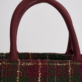 Borsa donna Colette Tweed verde e bordeaux COLETTETWD CK4551 MC2 SAINT BARTH 