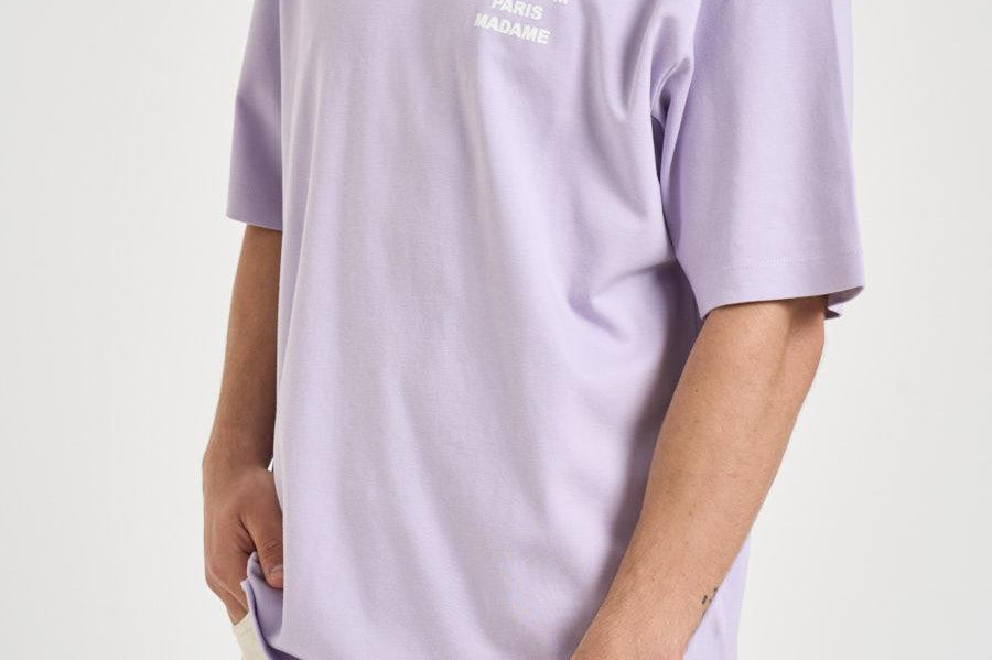 T-shirt uomo girocollo lilla TS203 CO002LAVANDA DROLE DE MONSIEUR 