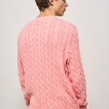 Maglia uomo a treccia rosa 710965867 004 RALPH LAUREN 