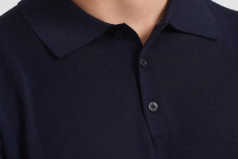 Polo uomo blu notte GMP01353 P00104150501 GOLDEN GOOSE 