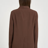 Giacca donna doppiopetto marrone 6B1044 N8029641 MONTEDORO 