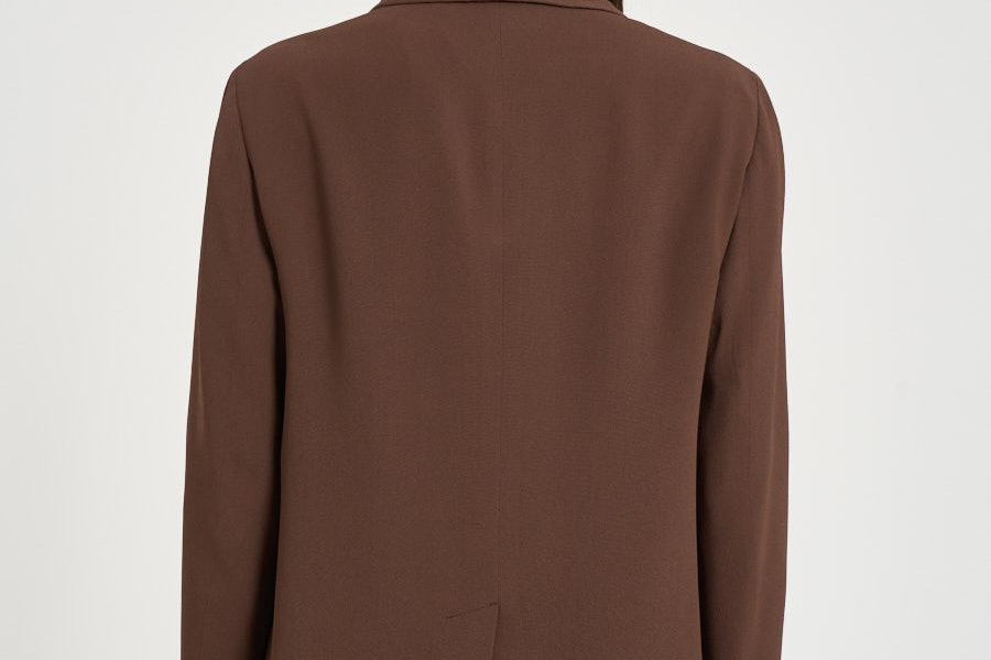 Giacca donna doppiopetto marrone 6B1044 N8029641 MONTEDORO 