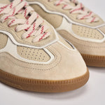 Sneakers donna in suede beige S100709 01 ALOHAS 