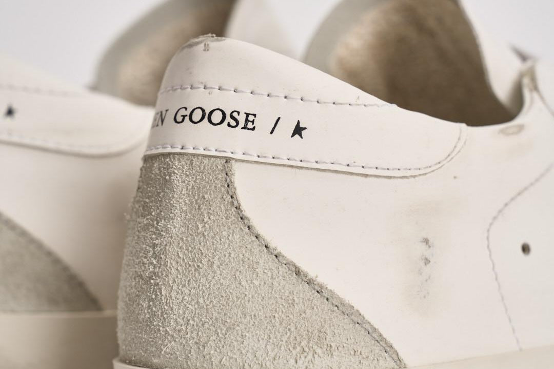 Sneakers donna Super Star bianca e grigia GWF00102 F00468510276 GOLDEN GOOSE 