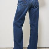 Jeans donna wide-leg denim blu DP427 DS0296800 DONDUP 