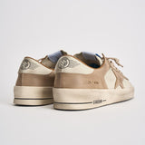 Sneakers uomo Stardan bianca e beige GMF00667 F00814015875 GOLDEN GOOSE 