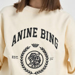 Felpa donna girocollo ecru 12486 ECRU ANINE BING 
