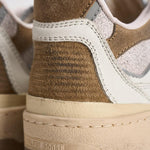 Sneakers uomo Forty2 bianca e marrone GMF00630 F00795711981 GOLDEN GOOSE 